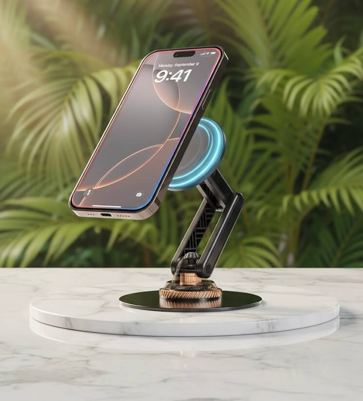 COOPER Mag360 MagSafe Compatible Magnetic Desktop Mount Holder