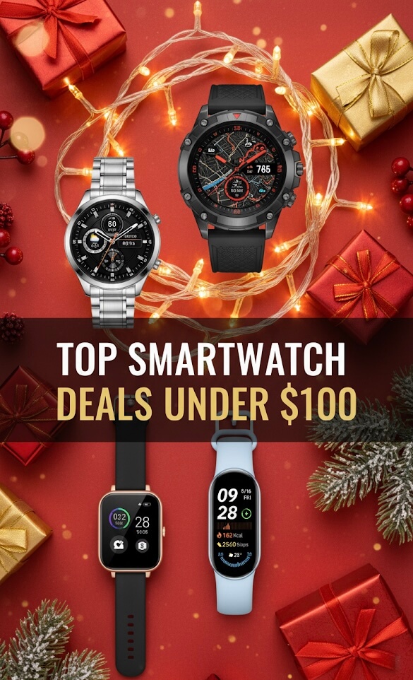 🎁 The 4 Best Smartwatches Under $100 for Christmas 2025 (Budget Gift Guide)