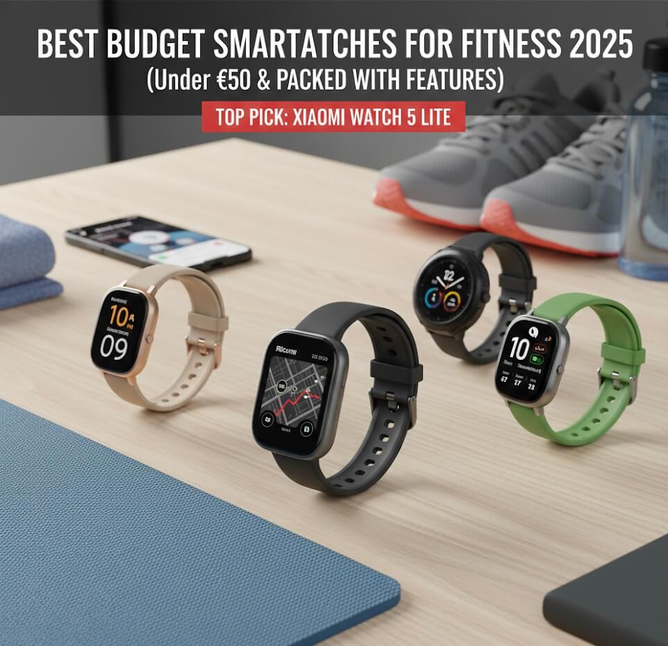 Best Budget Smartwatches for Fitness 2025 (Under €50)