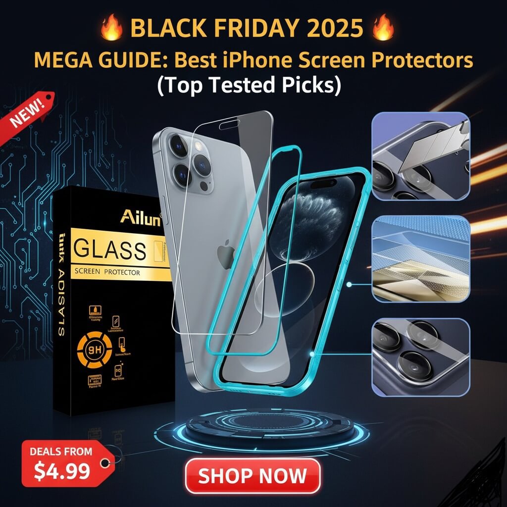 Best iPhone Screen Protectors (Black Friday Deals 2025)
