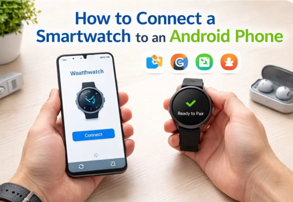 How to connect a smartwatch to an Android phone step by step