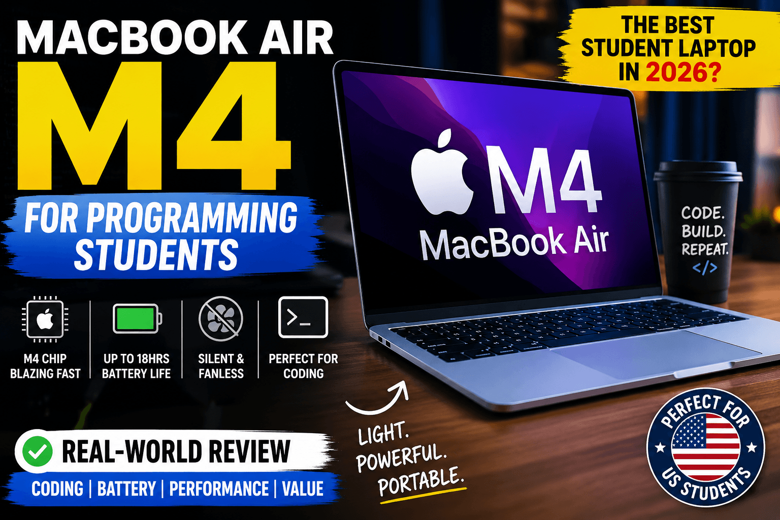 MacBook Air M4 for Programming Students: The Laptop I'd Recommend to Almost Everyone in 2026